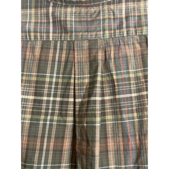Ralph Lauren Classic Fit Fall Plaid Button Up Shirt Medium Vintage - Picture 12 of 14